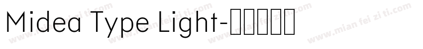 Midea Type Light字体转换